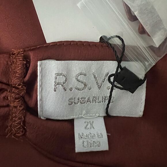 Sugarlips R.S.V.P Plus Open Back Satin Maxi Dress-Size 2X - Picture 9 of 10